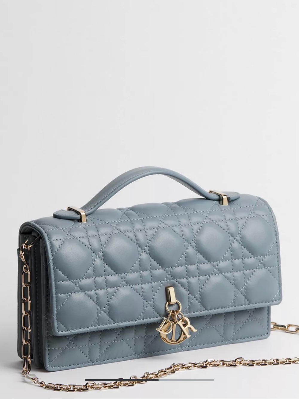 My Dior Mini Cloud Blue Cannage Lambskin Chain Shoulder Bag (in season)